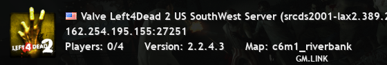 Valve Left4Dead 2 US SouthWest Server (srcds2001-lax2.389.237)
