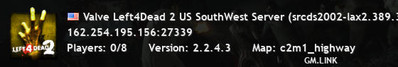 Valve Left4Dead 2 US SouthWest Server (srcds2002-lax2.389.325)