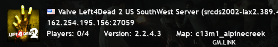 Valve Left4Dead 2 US SouthWest Server (srcds2002-lax2.389.45)