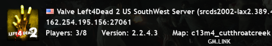 Valve Left4Dead 2 US SouthWest Server (srcds2002-lax2.389.47)