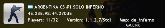 ARGENTINA CS #1 SOLO INFERNO