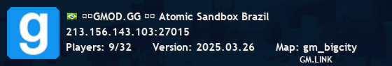 ☢️GMOD.GG ┇️ Atomic Sandbox Brazil