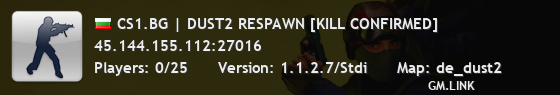 CS1.BG | DUST2 RESPAWN [KILL CONFIRMED]