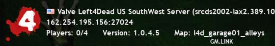 Valve Left4Dead US SouthWest Server (srcds2002-lax2.389.10)
