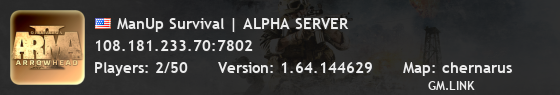 ManUp Survival | ALPHA SERVER