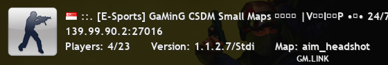 ::. [E-Sports] GaMinG CSDM Small Maps ︻デ═一 |V͇̿I͇̿P •亗• 24/7*::.