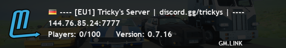---- [EU1] Tricky's Server | discord.gg/trickys | ----