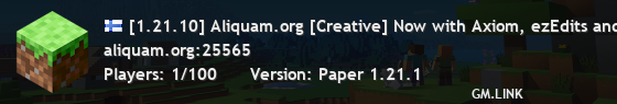 [1.21.10] Aliquam.org [Creative] Now with Axiom, ezEdits and MetaBrushes!