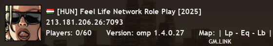 [HUN] Feel Life Network Role Play [2025]