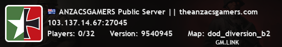 ANZACSGAMERS Public Server || theanzacsgamers.com