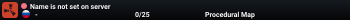 Name is not set on server