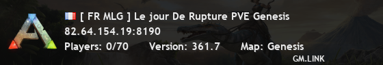 [ FR MLG ] Le jour De Rupture PVE Genesis