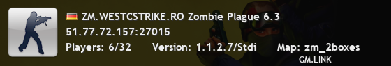 ZM.WESTCSTRIKE.RO Zombie Plague 6.3