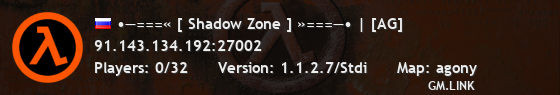 •—===« [ Shadow Zone ] »===—• | [AG]