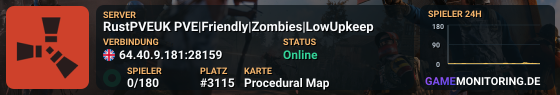 RustPVEUK PVE|Friendly|Zombies|LowUpkeep
