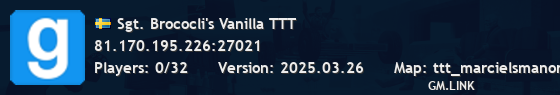 Sgt. Brococli's Vanilla TTT