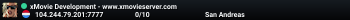 xMovie Development - www.xmovieserver.com