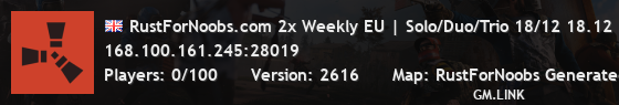 RustForNoobs.com 2x Weekly EU | Solo/Duo/Trio 50% Upkeep No BP