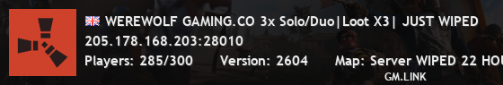 WEREWOLF GAMING.CO 3x Solo/Duo|Loot X3| JUST WIPED