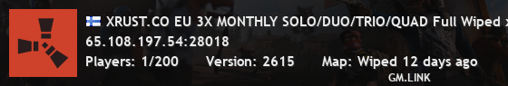 XRUST.CO EU 3X MONTHLY SOLO/DUO/TRIO/QUAD Full Wiped x3|Long|Sh