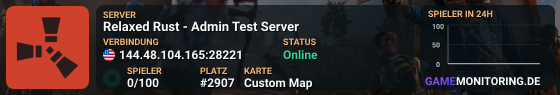 Relaxed Rust - Admin Test Server