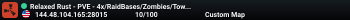 Relaxed Rust - PVE - 4x/RaidBases/Zombies/Town/ZLevels