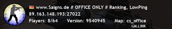 www.Saigns.de # OFFICE ONLY # Ranking, LowPing