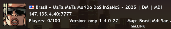 Brasil » MaTa MaTa MuNDo DoS InSaNoS • 2025 | DM | MDI