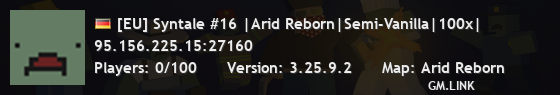 [EU] Syntale #16 |Arid Reborn|Semi-Vanilla|100x|