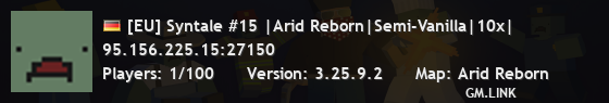 [EU] Syntale #15 |Arid Reborn|Semi-Vanilla|10x|