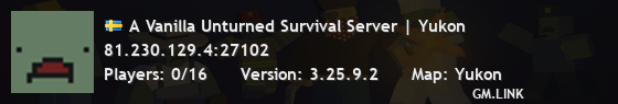 A Vanilla Unturned Survival Server | Yukon