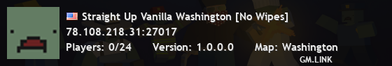 Straight Up Vanilla Washington [No Wipes]