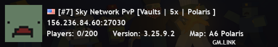 [#7] Sky Network PvP [Vaults | 5x | Polaris ]
