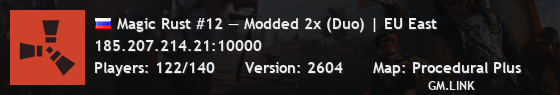 Magic Rust #12 — Modded 2x (Duo) | EU East