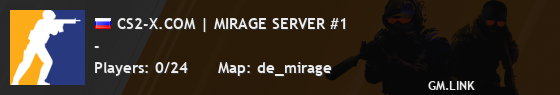 CS2-X.COM | MIRAGE SERVER #1
