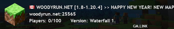 WOODYRUN.NET [1.8-1.20.4] >> HAPPY NEW YEAR! NEW MAP! <<