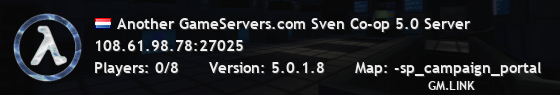 Another GameServers.com Sven Co-op 5.0 Server