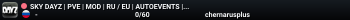 SKY DAYZ | PVE | MOD | RU / EU | AUTOEVENTS | TRADER