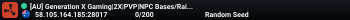 [AU] Generation X Gaming|2X|PVP|NPC Bases/Raiders