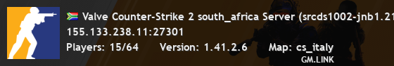 Valve Counter-Strike 2 south_africa Server (srcds1002-jnb1.213.