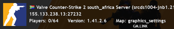 Valve Counter-Strike 2 south_africa Server (srcds1004-jnb1.213.