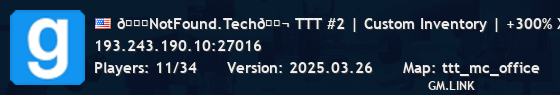 🎃NotFound.Tech🍬 TTT #2 | Custom Inventory | +300% XP | +6