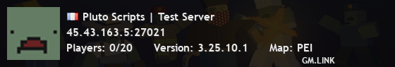 Pluto Scripts | Test Server