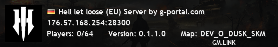 Hell let loose (EU) Server by g-portal.com