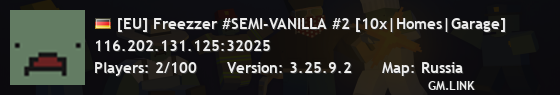 [EU] Freezzer #SEMI-VANILLA #2 [10x|Homes|Garage]