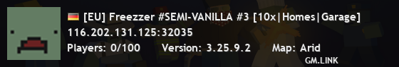 [EU] Freezzer #SEMI-VANILLA #3 [10x|Homes|Garage]