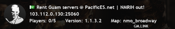 Rent Guam servers @ PacificES.net | NMRIH out!