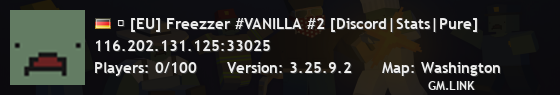  [EU] Freezzer #VANILLA #2 [Discord|Stats|Pure]