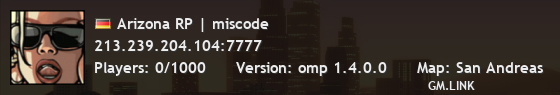 Arizona RP | miscode