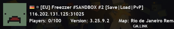  [EU] Freezzer #SANDBOX #2 [Save|Load|PvP]